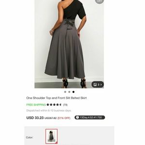 Beautiful Long Belt Skirt